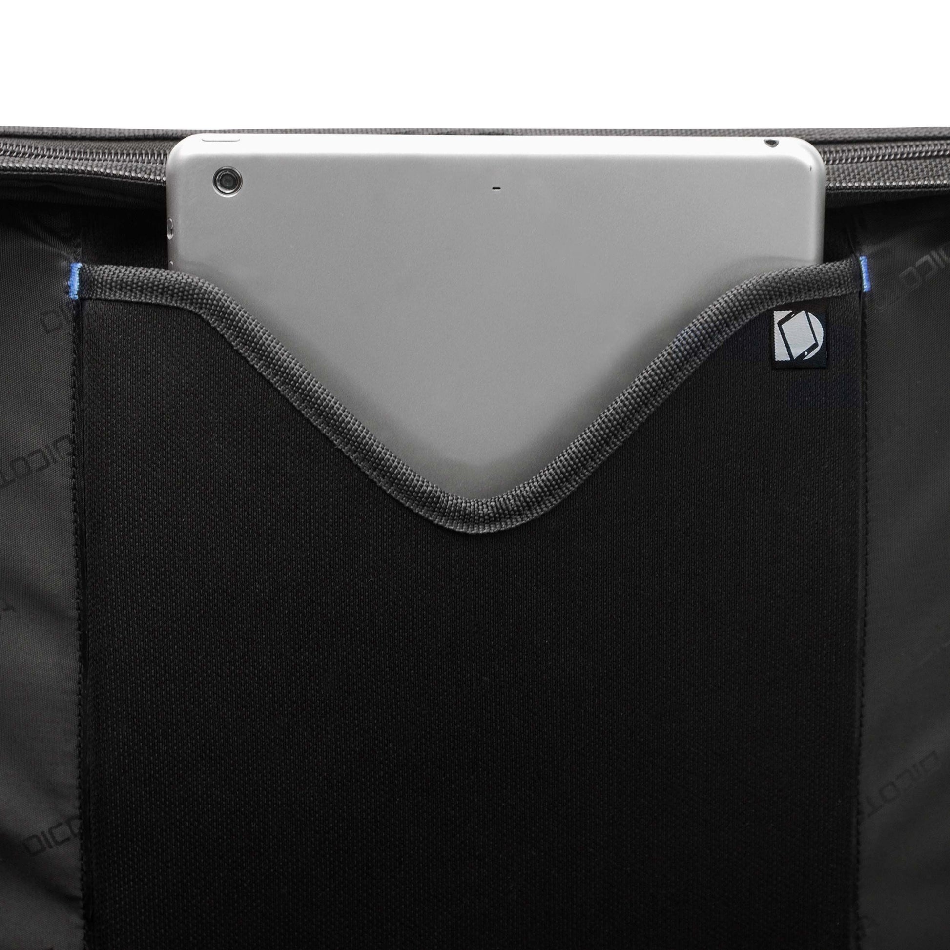 DICOTA Notebook-Tasche bis 14,1" – aus recyceltem PET, mit Schultergurt – Schwarz