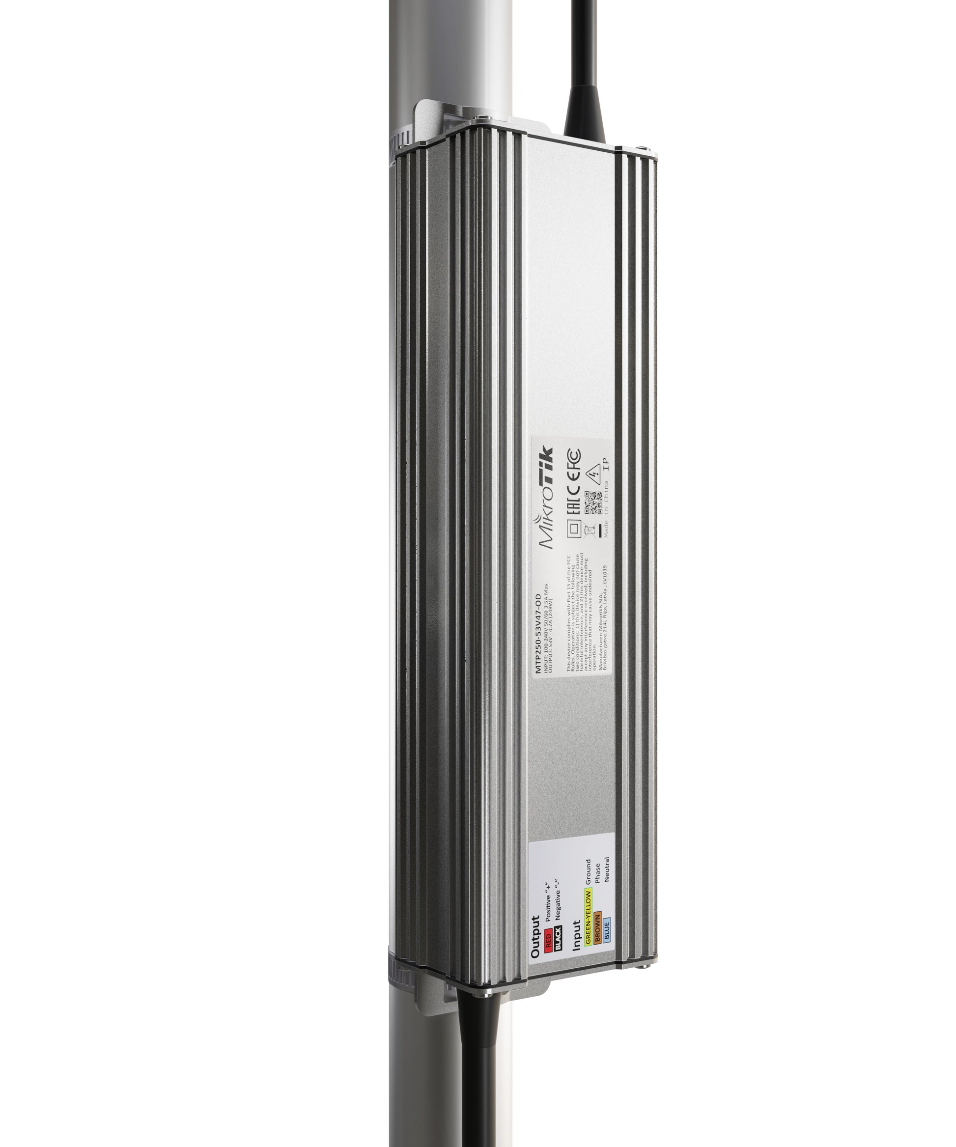 Mikrotik MTP250-53V47-OD Outdoor-Netzteil 250 W – 26 V Ausgang, IP67, 100–240 V Eingang – Zink