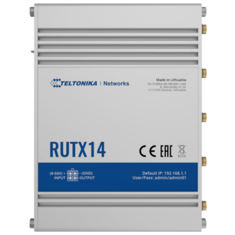 Teltonika RUTX14 – WLAN-Router – Wi-Fi 5 Dual-Band, GbE