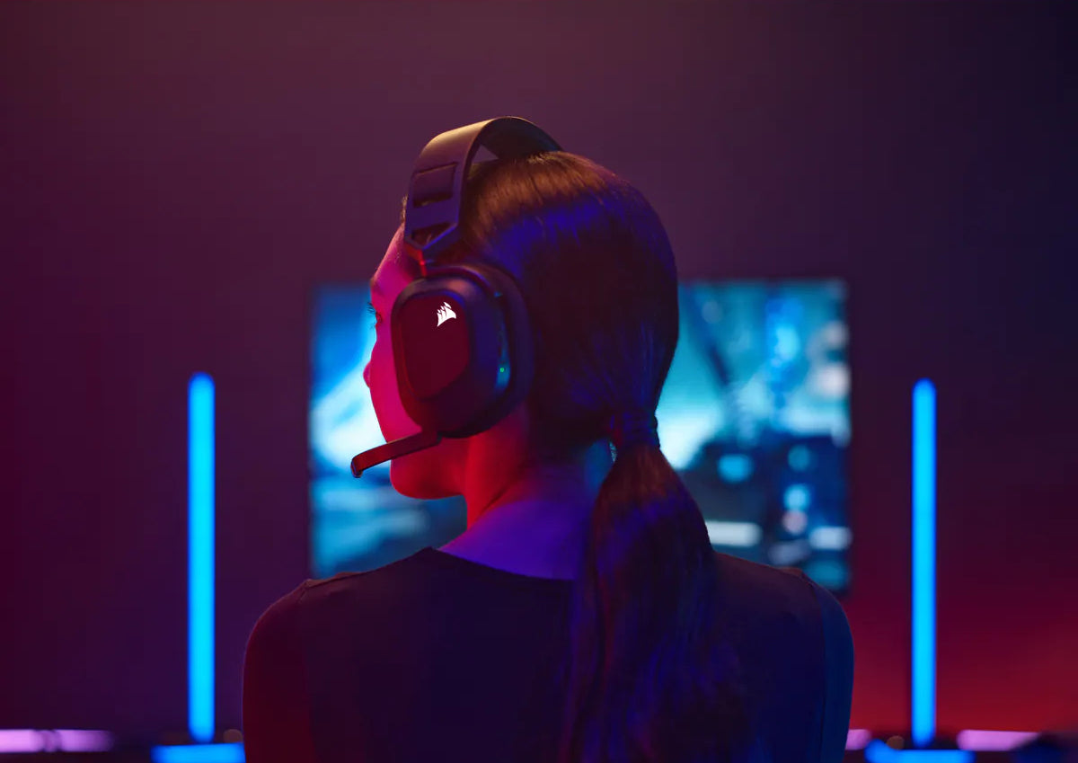 Corsair HS80 RGB – Wireless Gaming-Headset – USB-A, Surround-Sound, RGB – Schwarz – für PS5 – bis 20 h