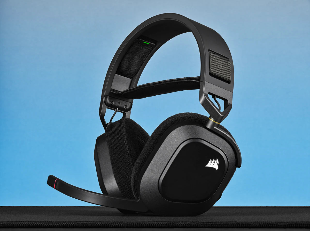 Corsair HS80 RGB – Wireless Gaming-Headset – USB-A, Surround-Sound, RGB – Schwarz – für PS5 – bis 20 h
