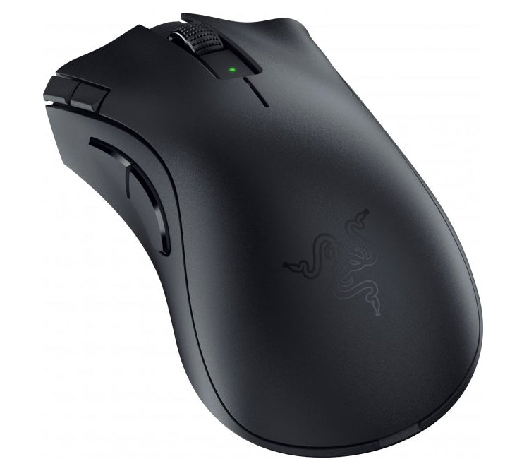 Razer DeathAdder V2 HyperSpeed Gaming-Maus – kabellos, 14'000 dpi, 7 Tasten, für Rechtshänder, schwarz