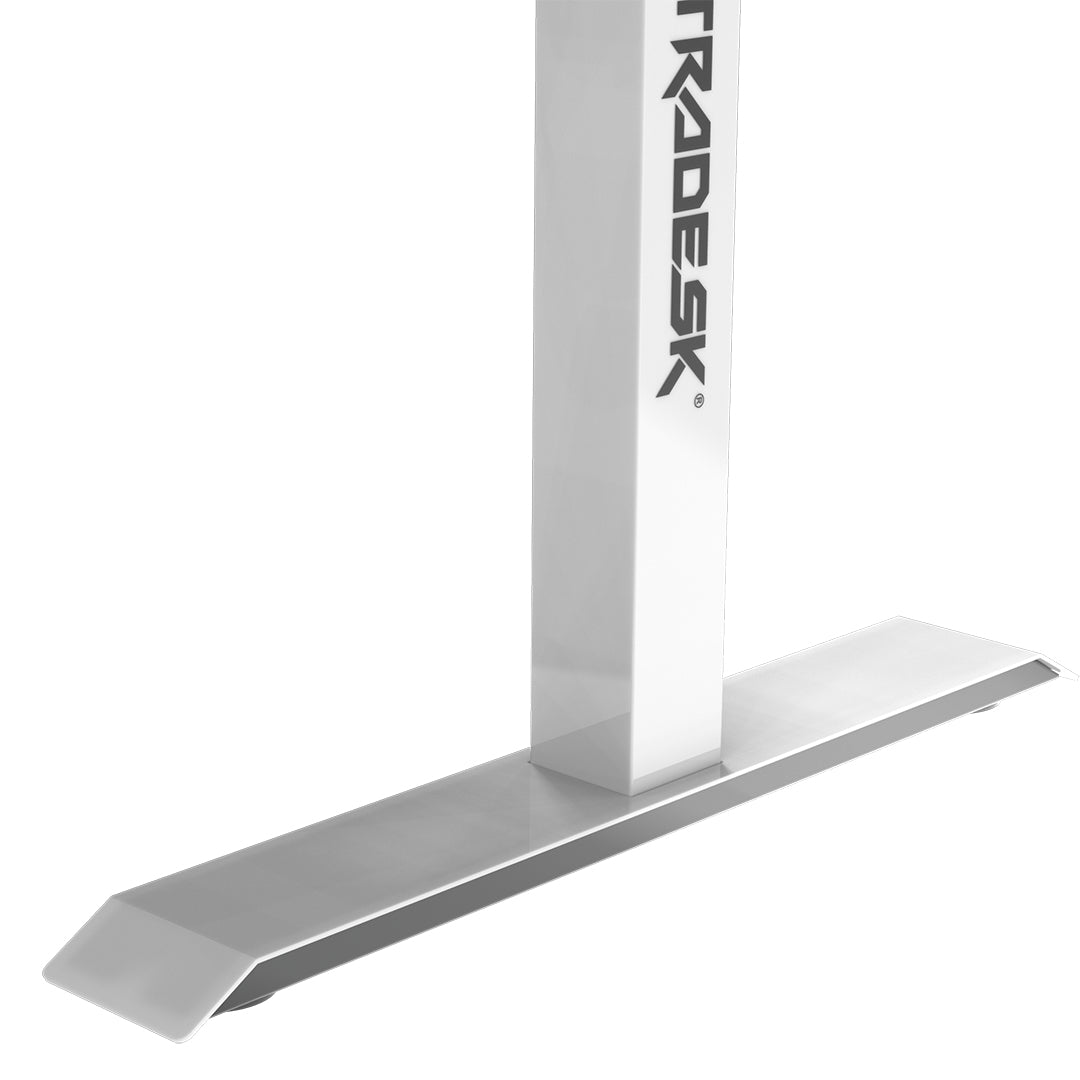 Ultradesk Force – Rollbarer Computertisch, 1'660×700×765 mm, RGB LED-Beleuchtung, Weiss/Schwarz