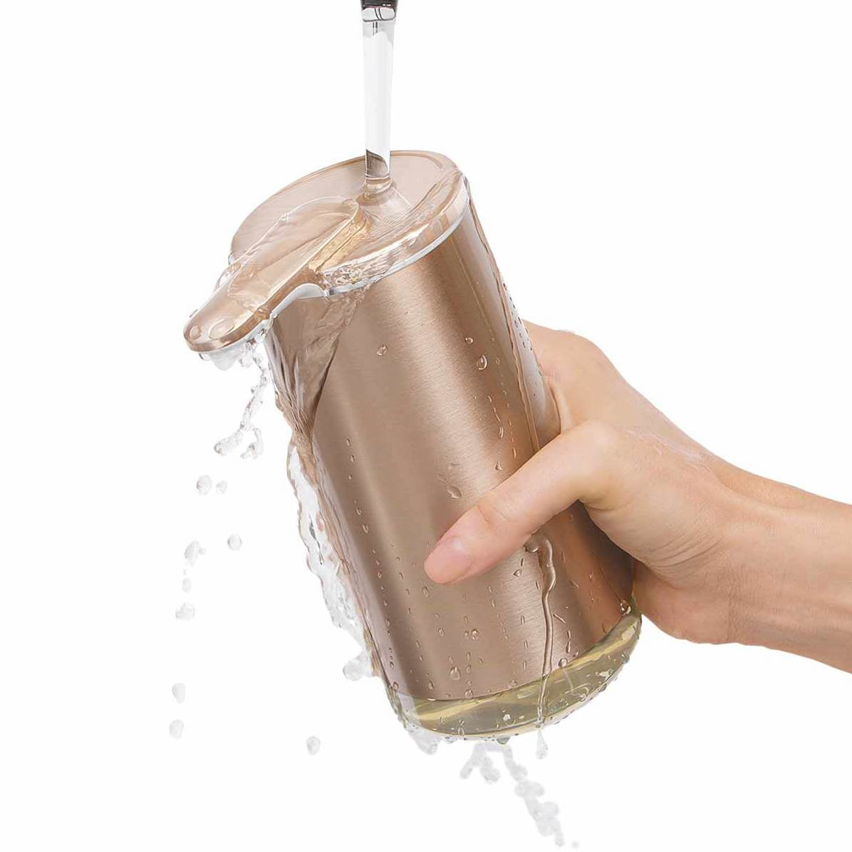simplehuman ST1064 Seifenspender – Edelstahl, Roségold, 295 ml