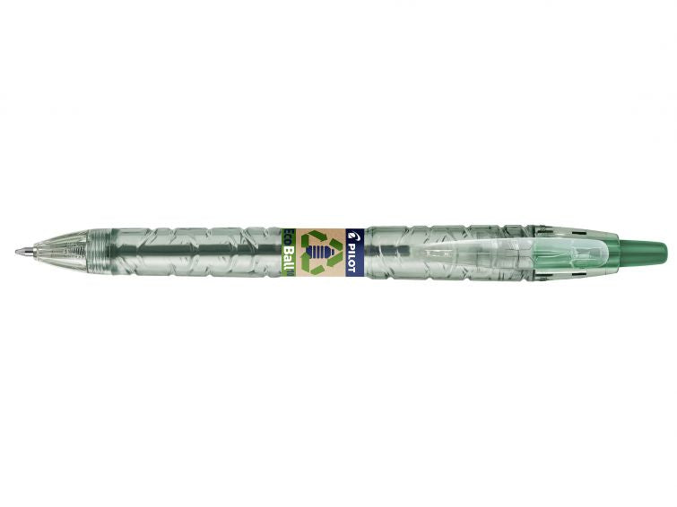 Pilot B2P Ecoball Kugelschreiber – Grün, Spitze 1,0 mm, Druckmechanik, Kunststoff, nachfüllbar
