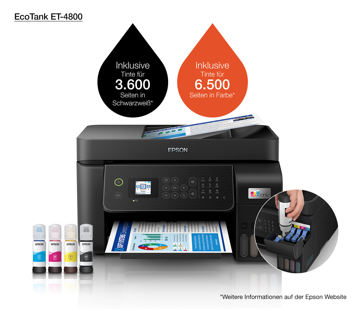 Epson EcoTank ET-4800 – Tintenstrahl-MFP, 4-in-1