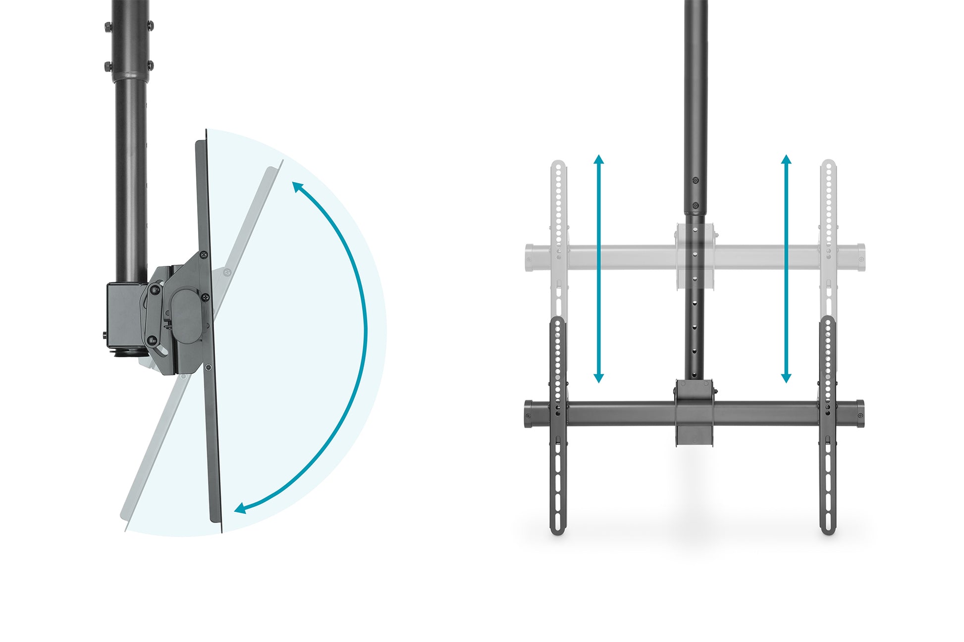 Digitus Deckenhalterung für 37–70", Schwarz