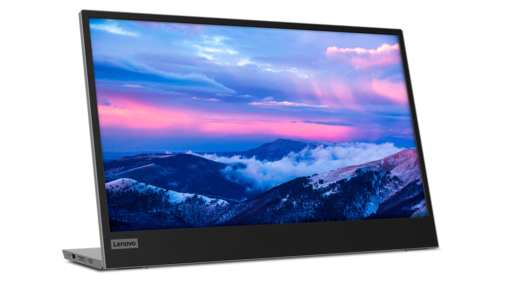 Lenovo L15 – Portabler Monitor, 15,6", IPS, 60 Hz, 250 cd/m², USB-C, VESA 100 × 100, Schwarz