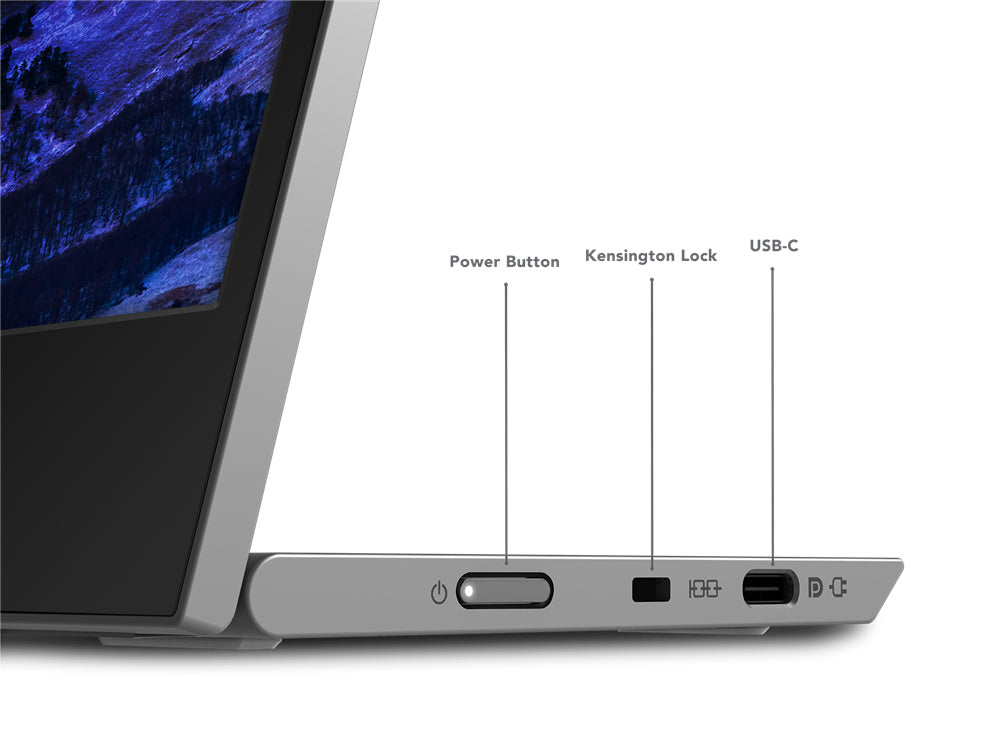 Lenovo L15 – Portabler Monitor, 15,6", IPS, 60 Hz, 250 cd/m², USB-C, VESA 100 × 100, Schwarz