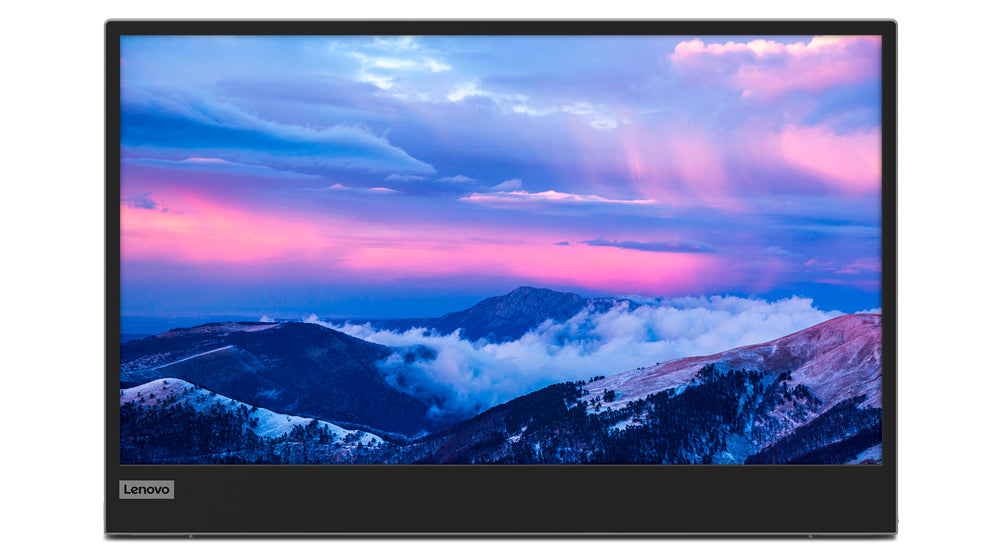 Lenovo L15 – Portabler Monitor, 15,6", IPS, 60 Hz, 250 cd/m², USB-C, VESA 100 × 100, Schwarz