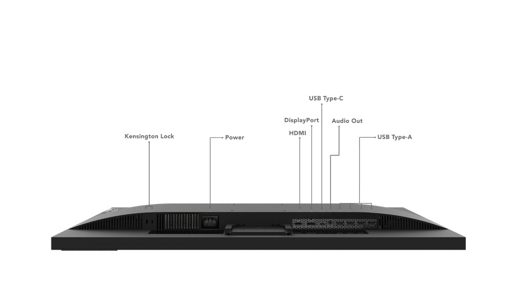 Lenovo L32P-30 – Monitor, 31,5", 3840 × 2160 (UHD 4K), IPS, 60 Hz, 350 cd/m², USB-C, VESA 100 × 100, Schwarz