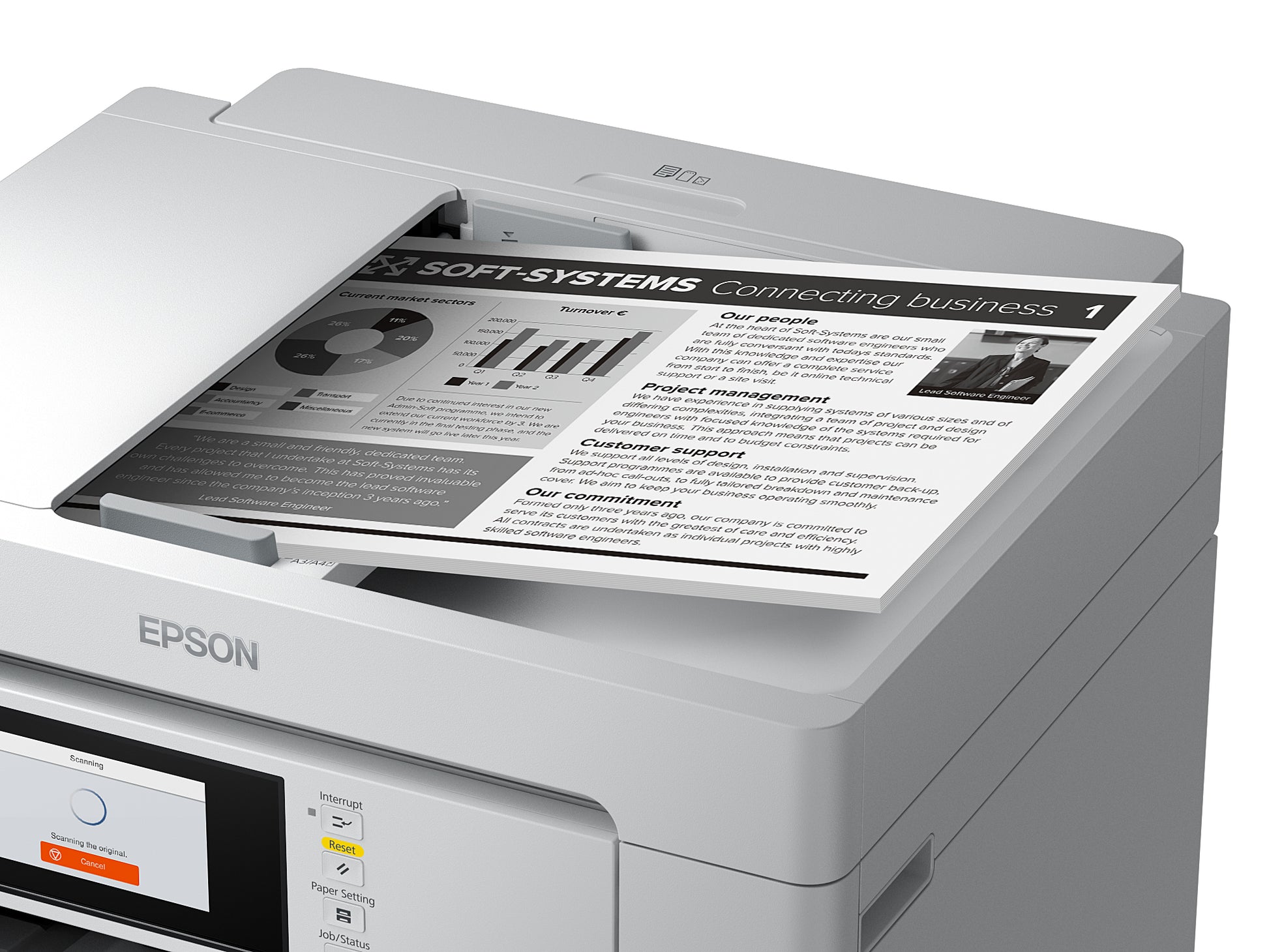 Epson M15180 – Tintenstrahl-MFP A4 – WLAN