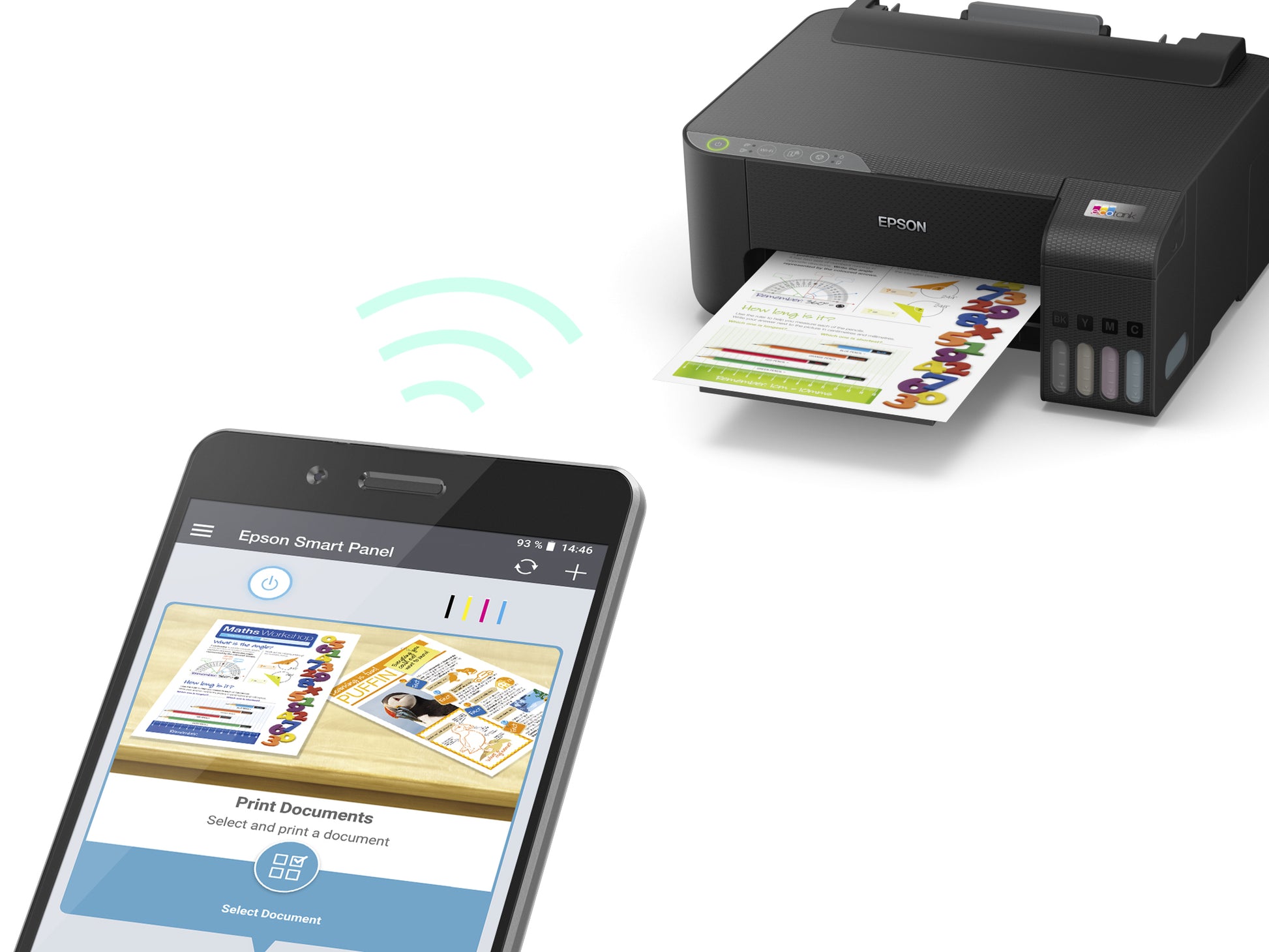 Epson EcoTank ET-1810 – Farbdrucker, A4, manueller Duplex, USB, WLAN, Wi‑Fi Direct