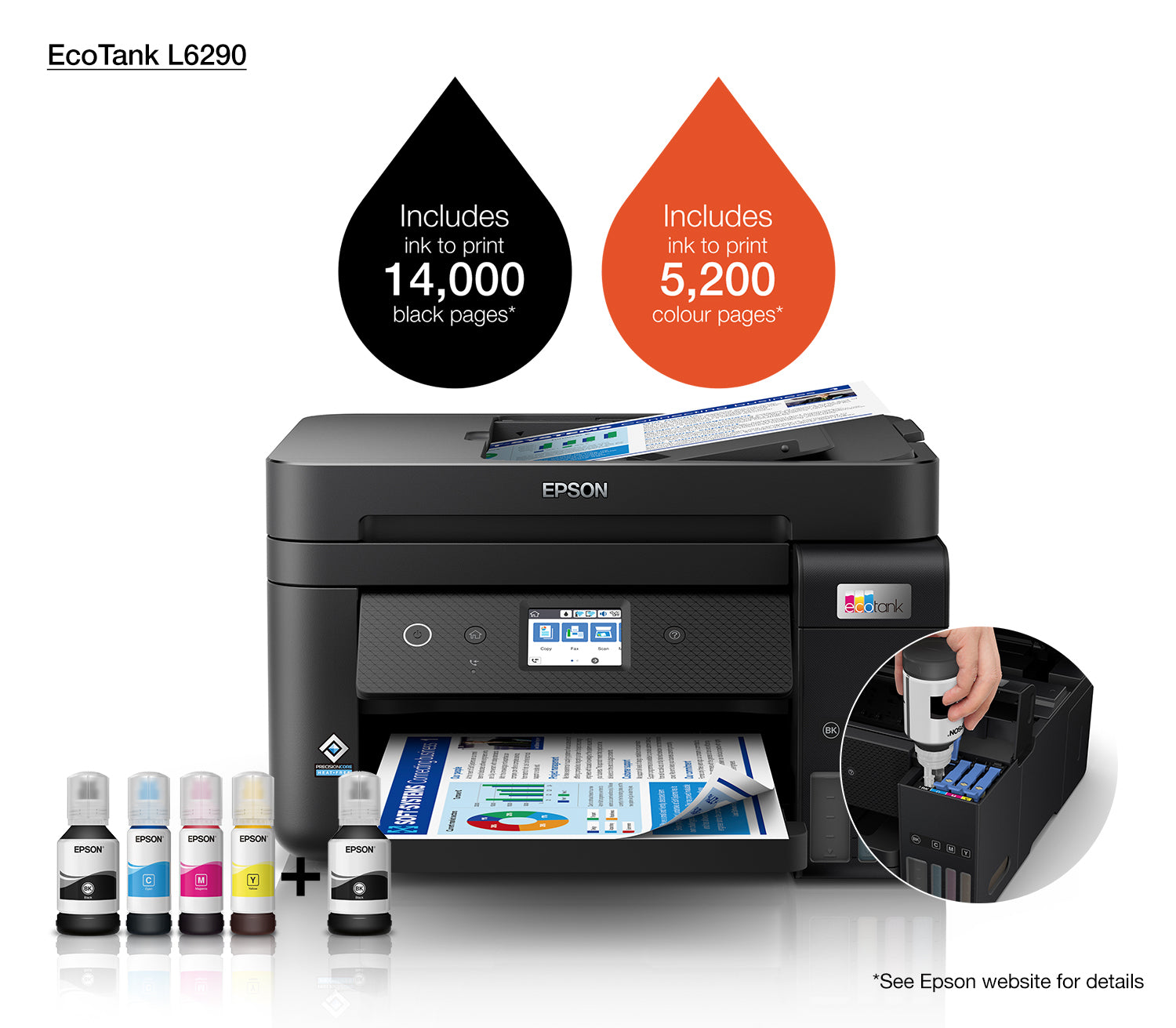 Epson EcoTank L6290 – A4, 4800 × 1200 dpi