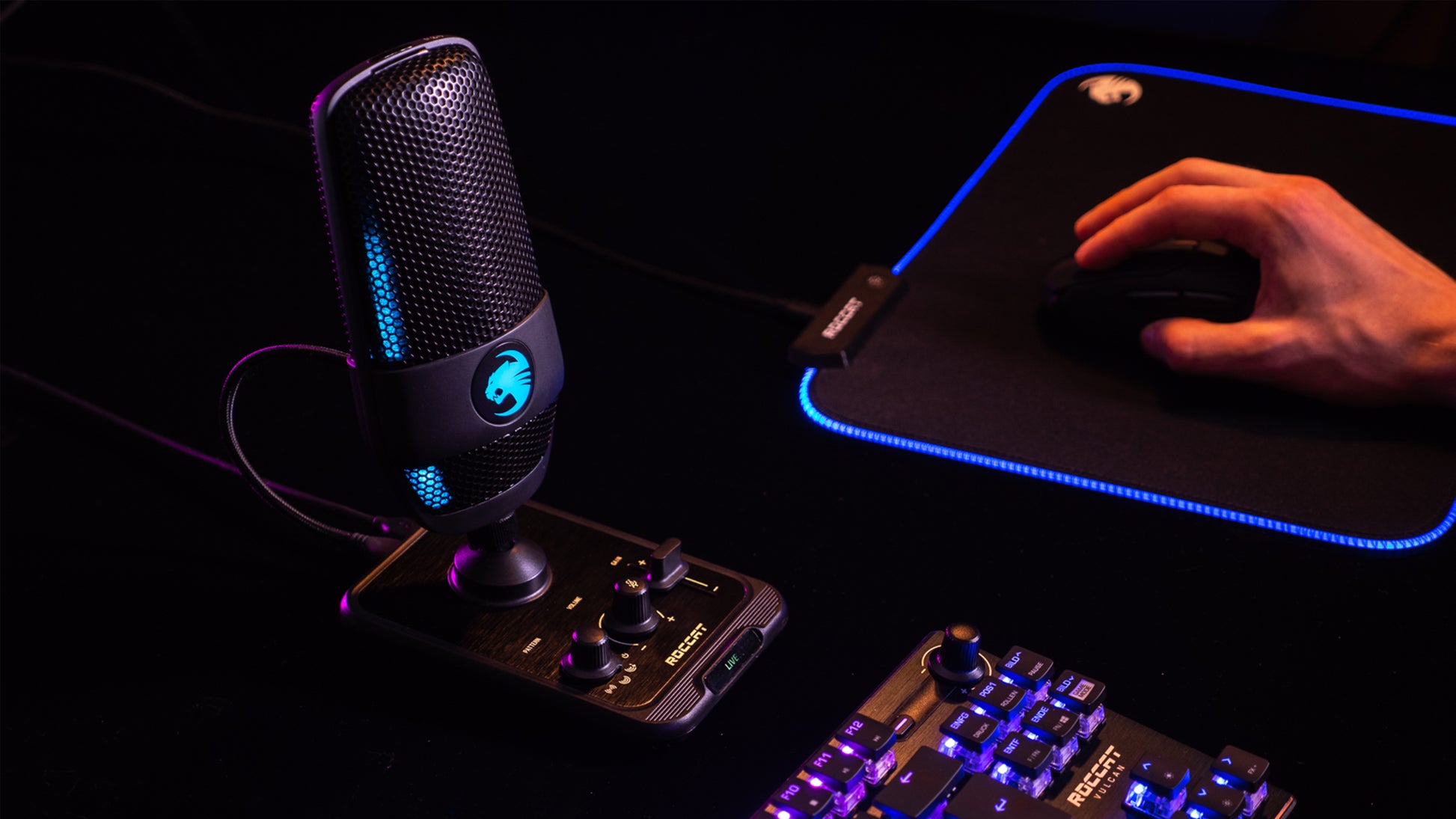 ROCCAT Torch ROC14912 – Mikrofon, USB, umschaltbare Richtcharakteristik, Kondensator, Gaming
