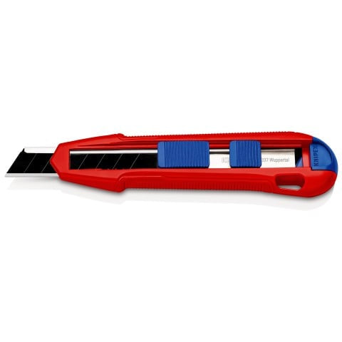 Knipex CutiX Cutter Universalmesser – 165 mm, Klingenarretierung, Aluminiumgehäuse, inkl. 1 Klinge
