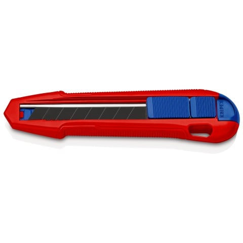 Knipex CutiX Cutter Universalmesser – 165 mm, Klingenarretierung, Aluminiumgehäuse, inkl. 1 Klinge