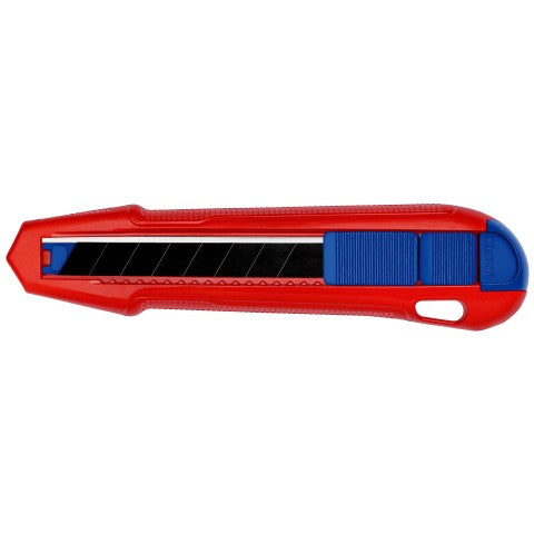 Knipex CutiX Cutter Universalmesser – 165 mm, Klingenarretierung, Aluminiumgehäuse, inkl. 1 Klinge