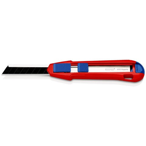 Knipex CutiX Cutter Universalmesser – 165 mm, Klingenarretierung, Aluminiumgehäuse, inkl. 1 Klinge