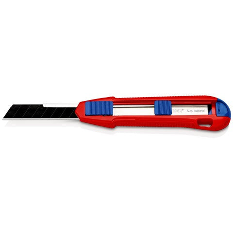 Knipex CutiX Cutter Universalmesser – 165 mm, Klingenarretierung, Aluminiumgehäuse, inkl. 1 Klinge