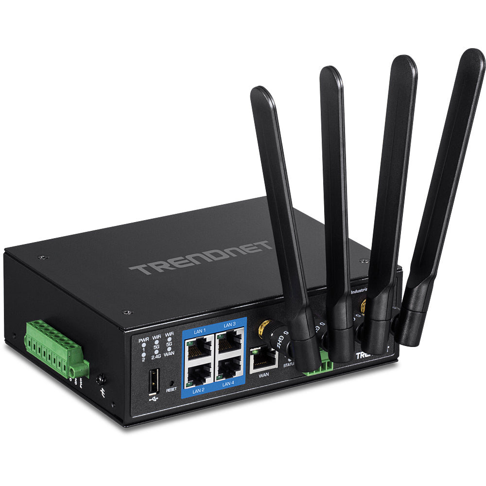 TRENDnet TI-W100 – WLAN-Router – Wi-Fi 5 Dual-Band (2,4/5 GHz), 1,2 Gbit/s