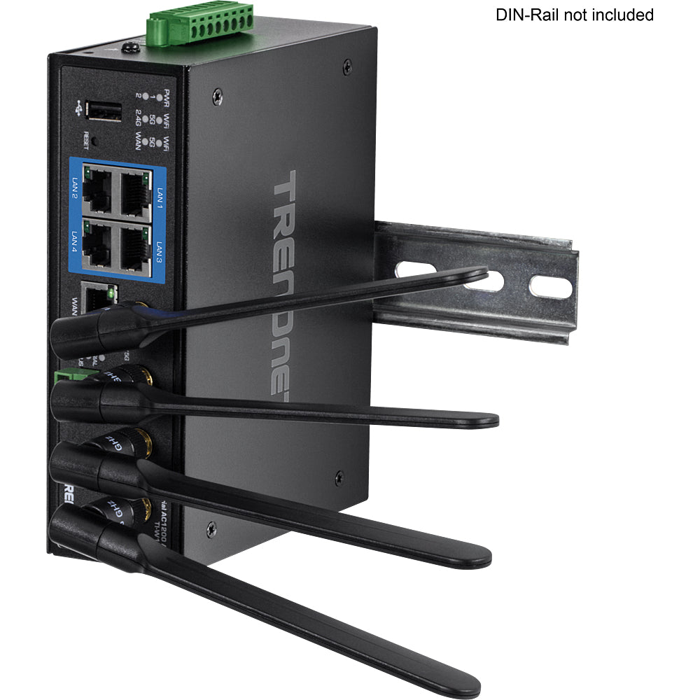 TRENDnet TI-W100 – WLAN-Router – Wi-Fi 5 Dual-Band (2,4/5 GHz), 1,2 Gbit/s