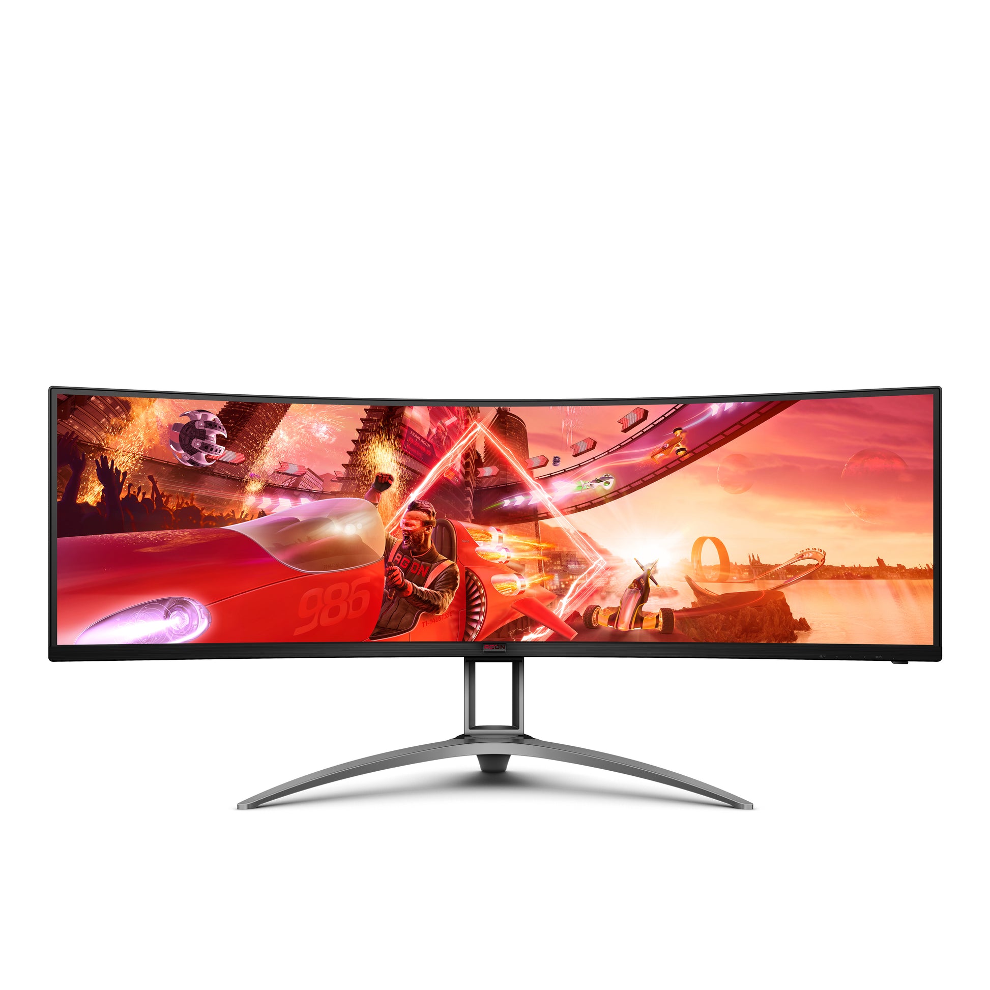 AOC AG493QCX – 48,8" Gebogener 1800R, 3840 × 1080, VA, 144 Hz, DisplayHDR 400