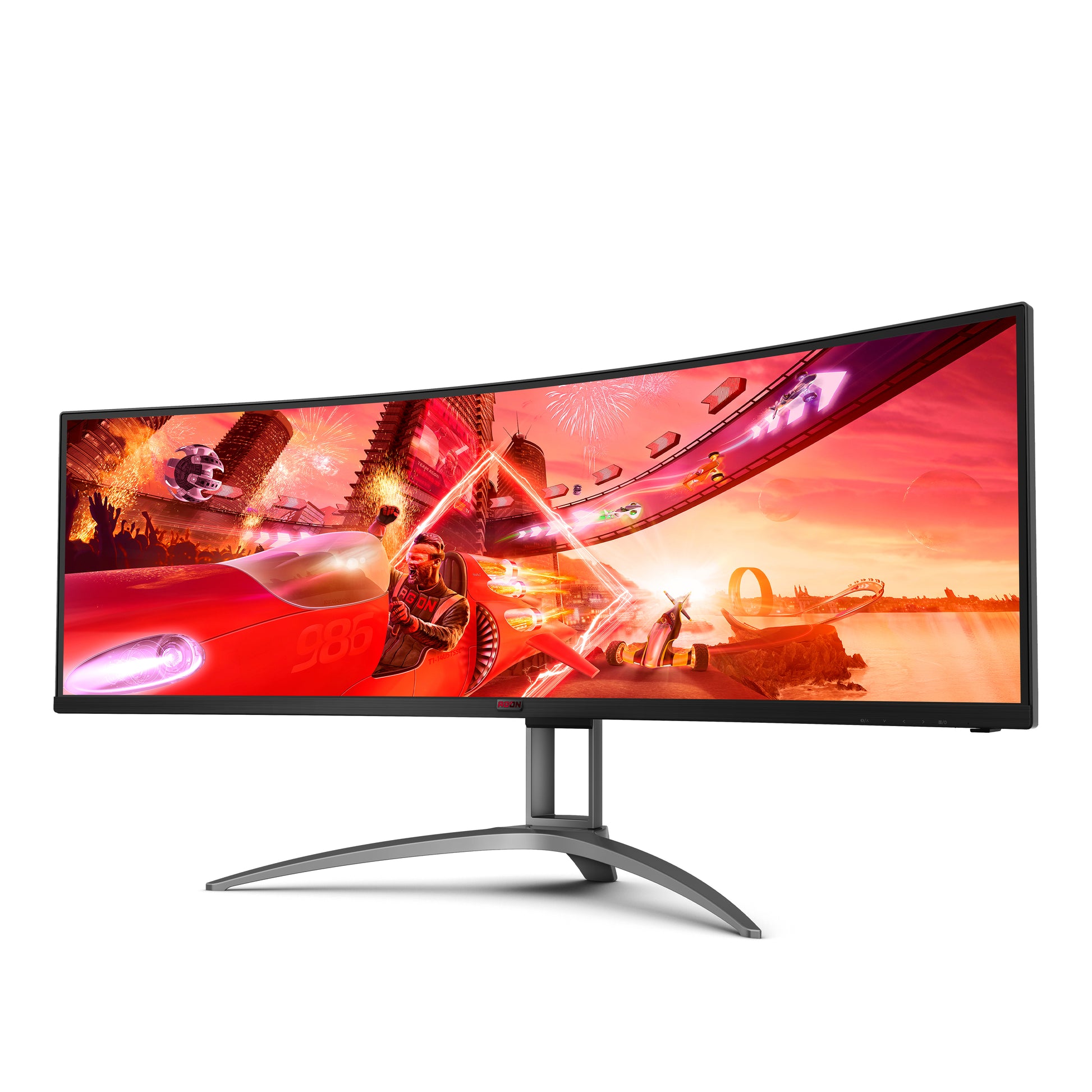 AOC AG493QCX – 48,8" Gebogener 1800R, 3840 × 1080, VA, 144 Hz, DisplayHDR 400