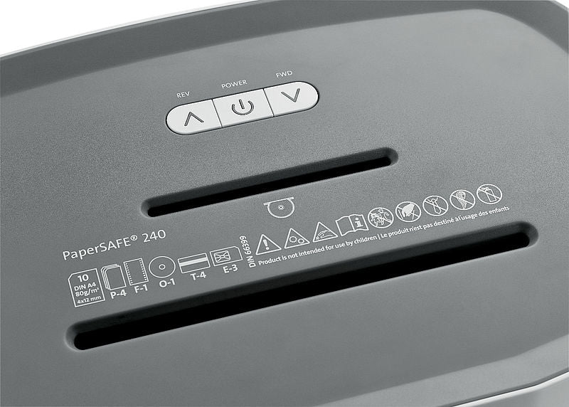 Dahle PS 240 – Aktenvernichter, Partikelschnitt, Schwarz/Grau