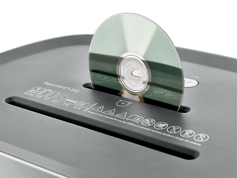 Dahle PS 240 – Aktenvernichter, Partikelschnitt, Schwarz/Grau