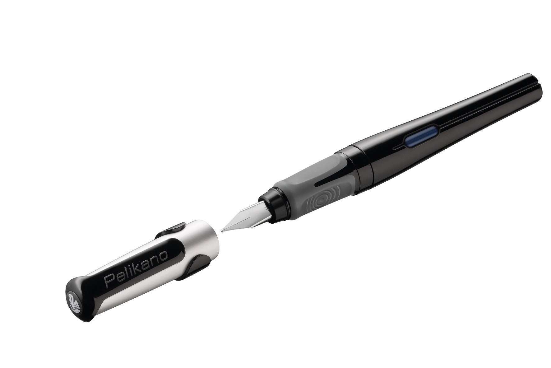 Pelikano Original – Füllfederhalter – M, für Rechtshänder – Schwarz – Edelstahl