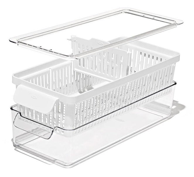 OXO Vorratsdose 3,4 l, 15,1 × 37,6 × 9,1 cm, Kunststoff, Transparent