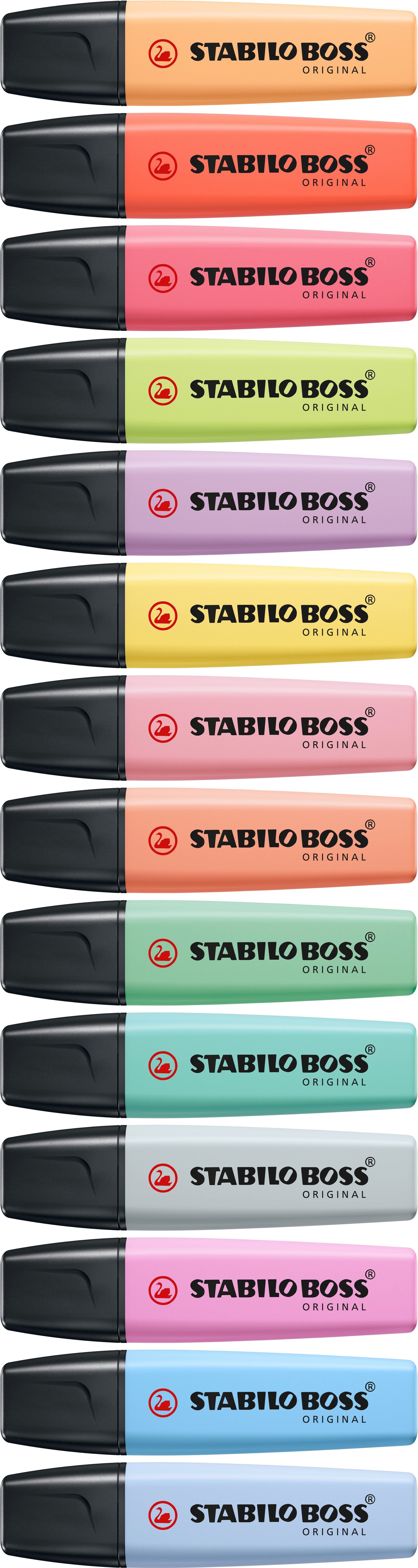 STABILO BOSS Original Textmarker Kirschblütenrosa – Keilspitze, 2–5 mm