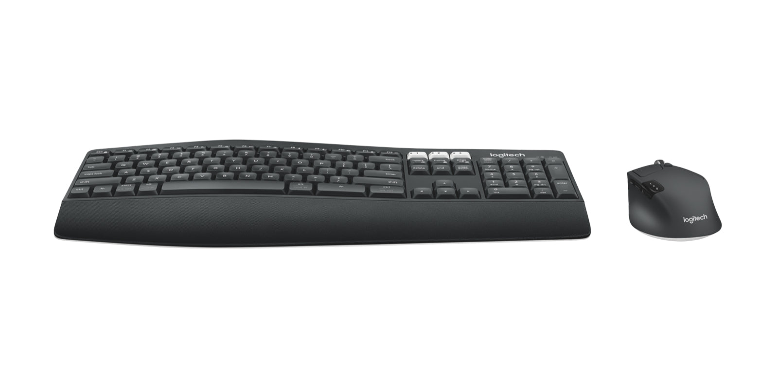 Logitech MK850 Performance – Tastatur-Maus-Set – Bluetooth & 2,4 GHz (Unifying-Empfänger) – Schwarz/Weiss
