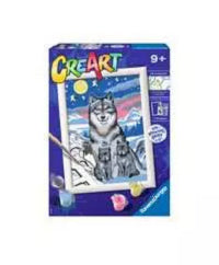 Ravensburger Malset Malen nach Zahlen Wonderful Wolf Family – ab 9 Jahren – 1 Seite – 130 × 180 mm