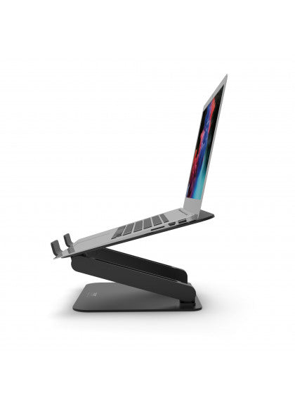 Port Designs Laptop-Ständer – bis 15,6", höhenverstellbar, neigbar 0–90° – Schwarz