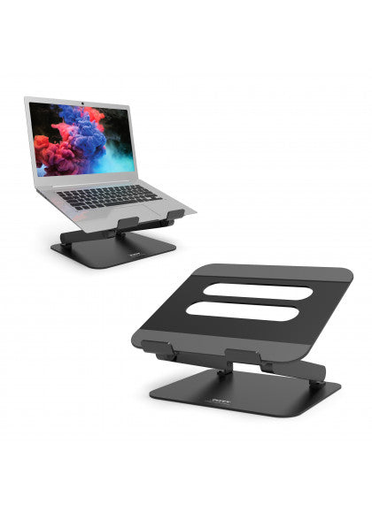 Port Designs Laptop-Ständer – bis 15,6", höhenverstellbar, neigbar 0–90° – Schwarz