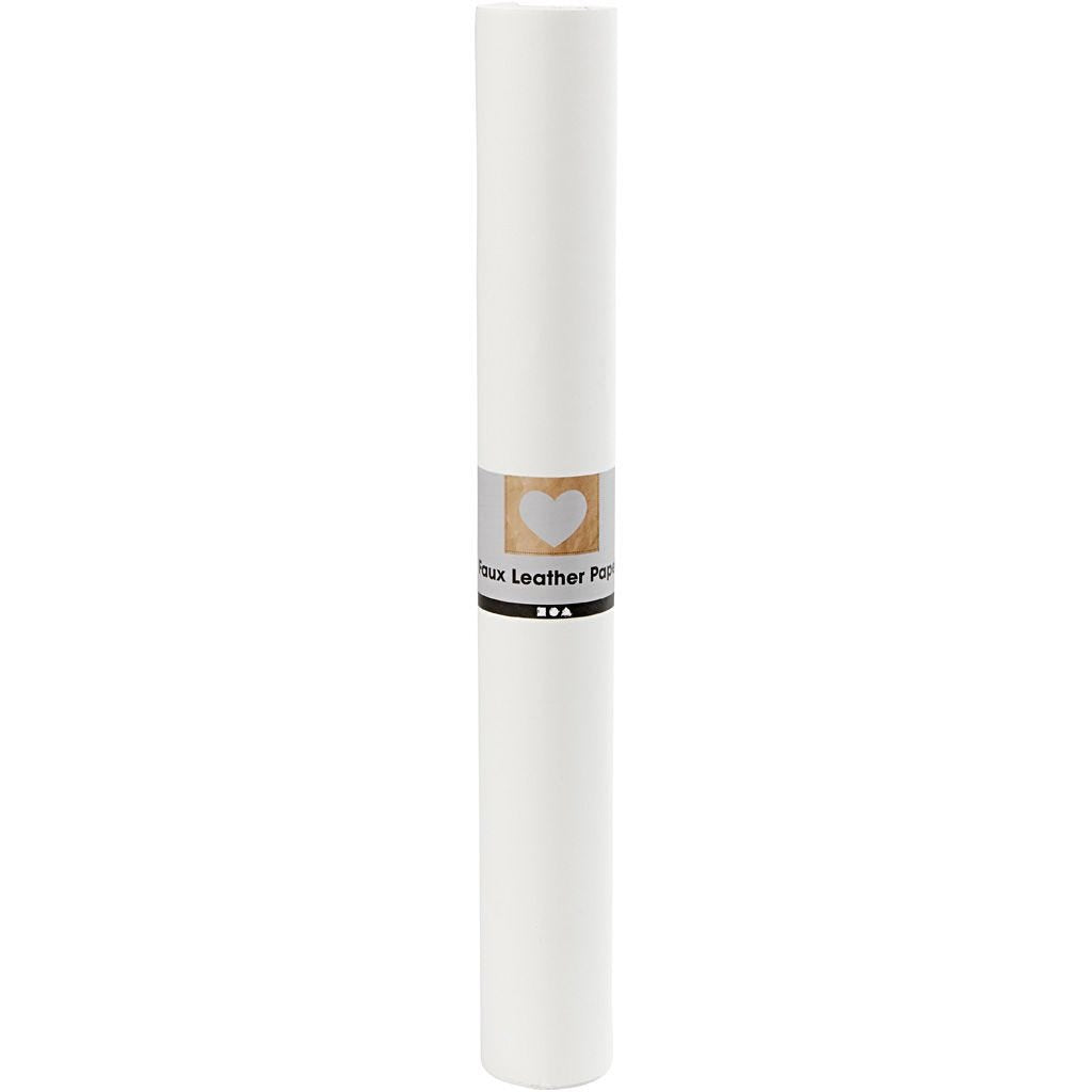 Creativ Company Lederpapier, Zellulose, Latex, Weiss, 50 × 100 cm, 350 g/m², 1 Stk., Uni