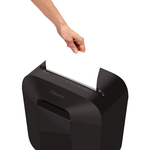 Fellowes Powershred LX25M – Aktenvernichter, DIN P-4, Partikelschnitt 4 × 12 mm, 6 Blatt, 11,5 l