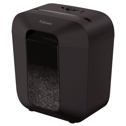 Fellowes Powershred LX25M – Aktenvernichter, DIN P-4, Partikelschnitt 4 × 12 mm, 6 Blatt, 11,5 l