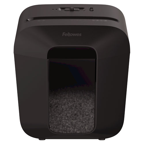Fellowes Powershred LX25M – Aktenvernichter, DIN P-4, Partikelschnitt 4 × 12 mm, 6 Blatt, 11,5 l