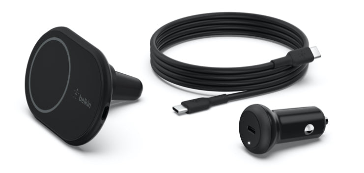 Belkin Autohalterung mit kabellosem Ladegerät, magnetisch, kabellos – für iPhone 12
