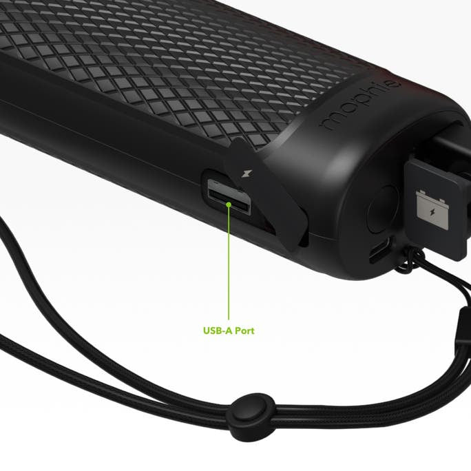 Mophie Go Rugged Outdoor Powerbank 9'900 mAh – 1× USB-A, schwarz