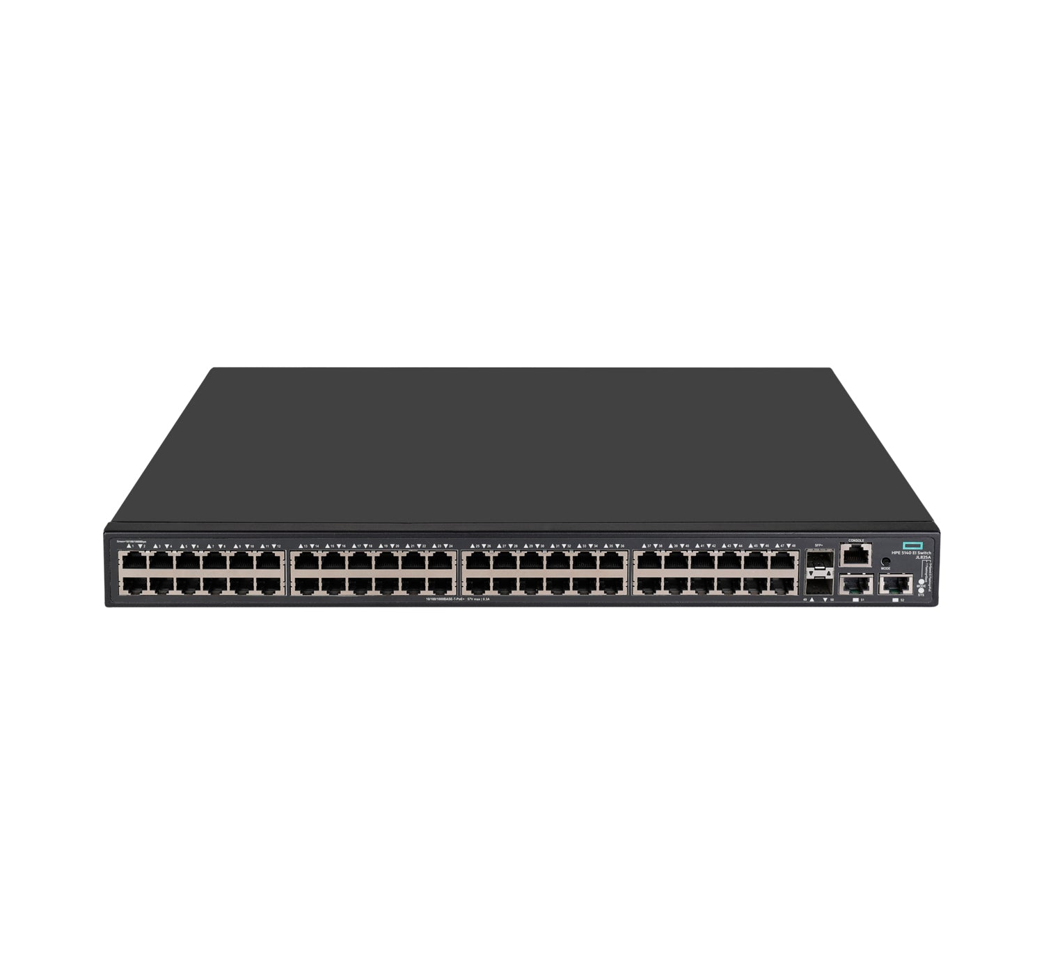 HPE 5140 – Managed Switch – 48×GbE, 2×10G SFP+, L3, PoE+ 370 W, 1U