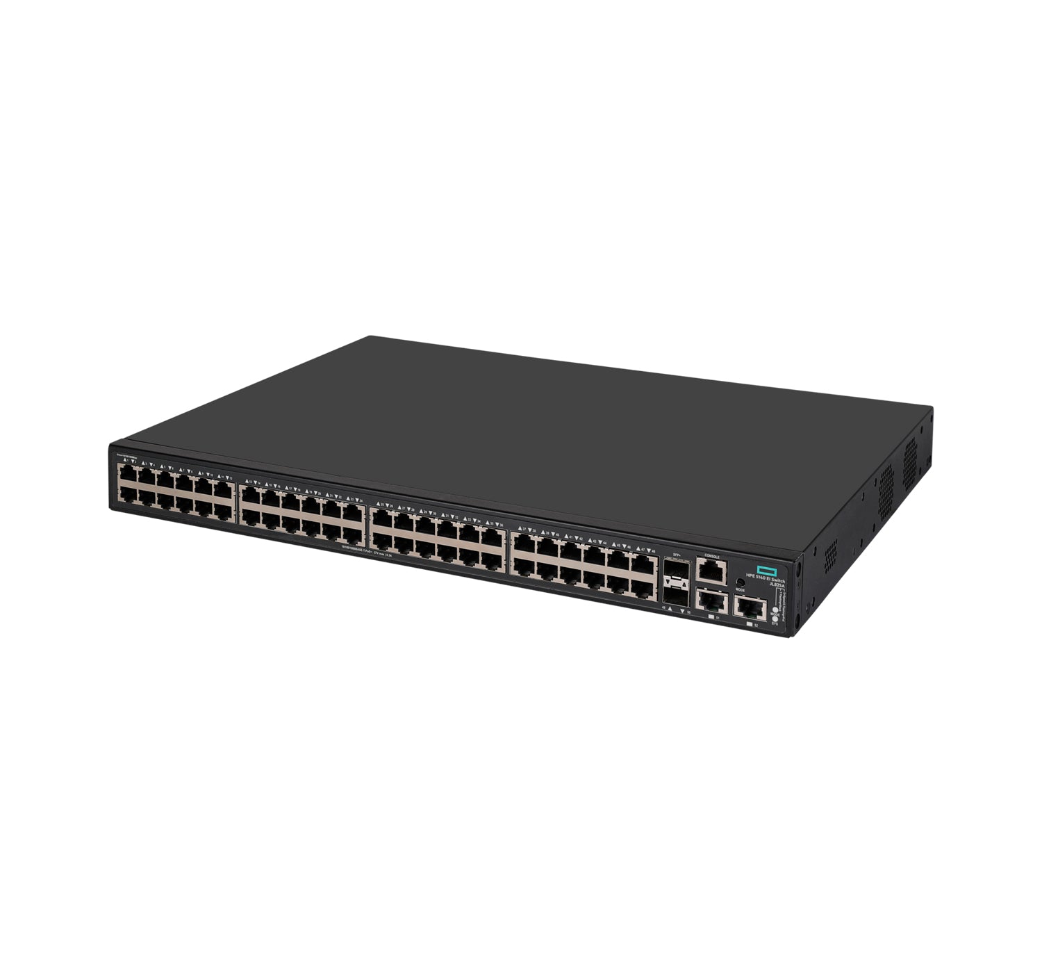 HPE 5140 – Managed Switch – 48×GbE, 2×10G SFP+, L3, PoE+ 370 W, 1U