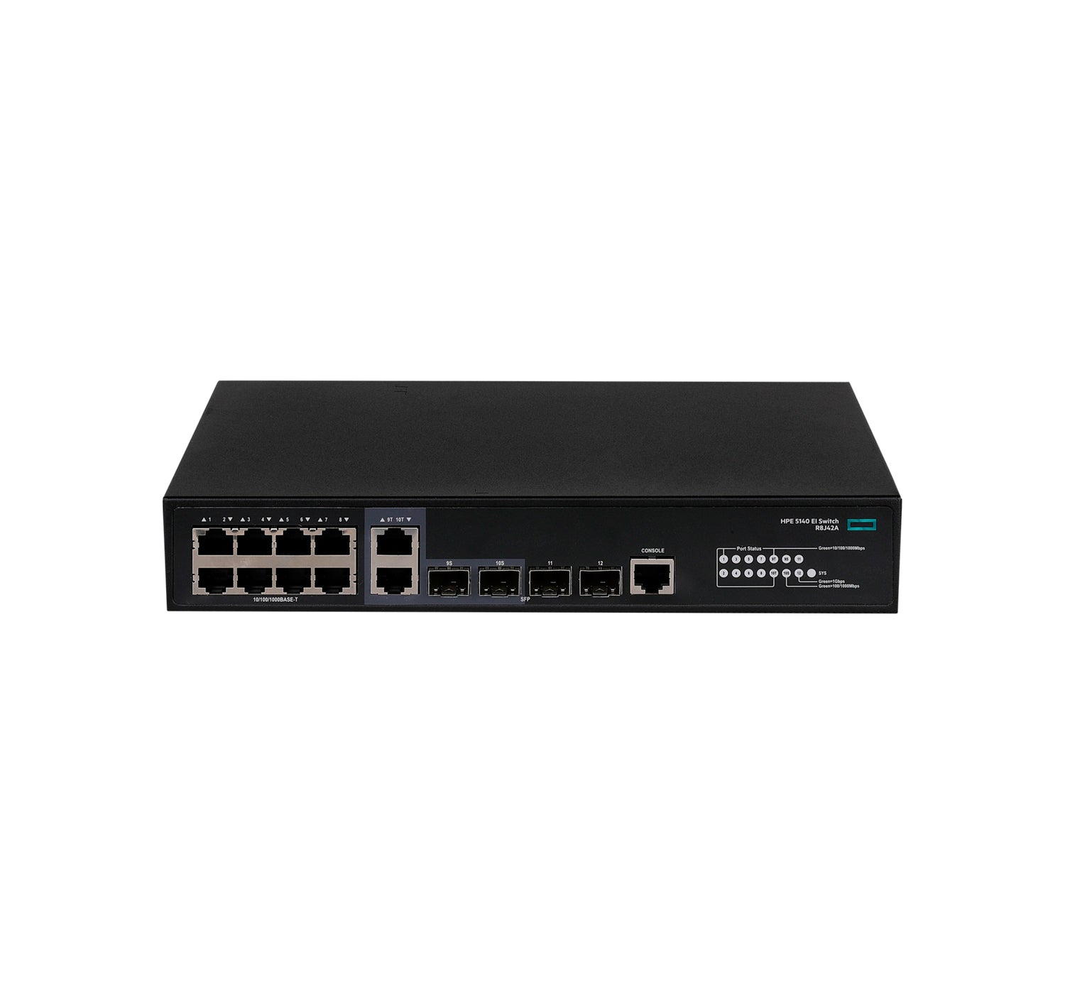 HPE FlexNetwork 5140 – Managed Switch – 8×GbE, 2×SFP+, L3, 1U