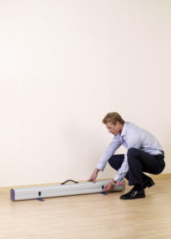 Nobo Mobile Leinwand – 4:3, 120 × 90 cm, grau