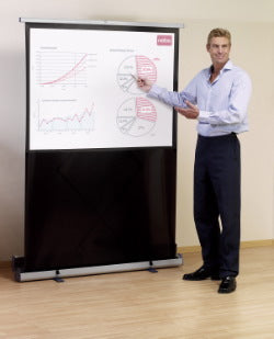 Nobo Mobile Leinwand – 4:3, 120 × 90 cm, grau