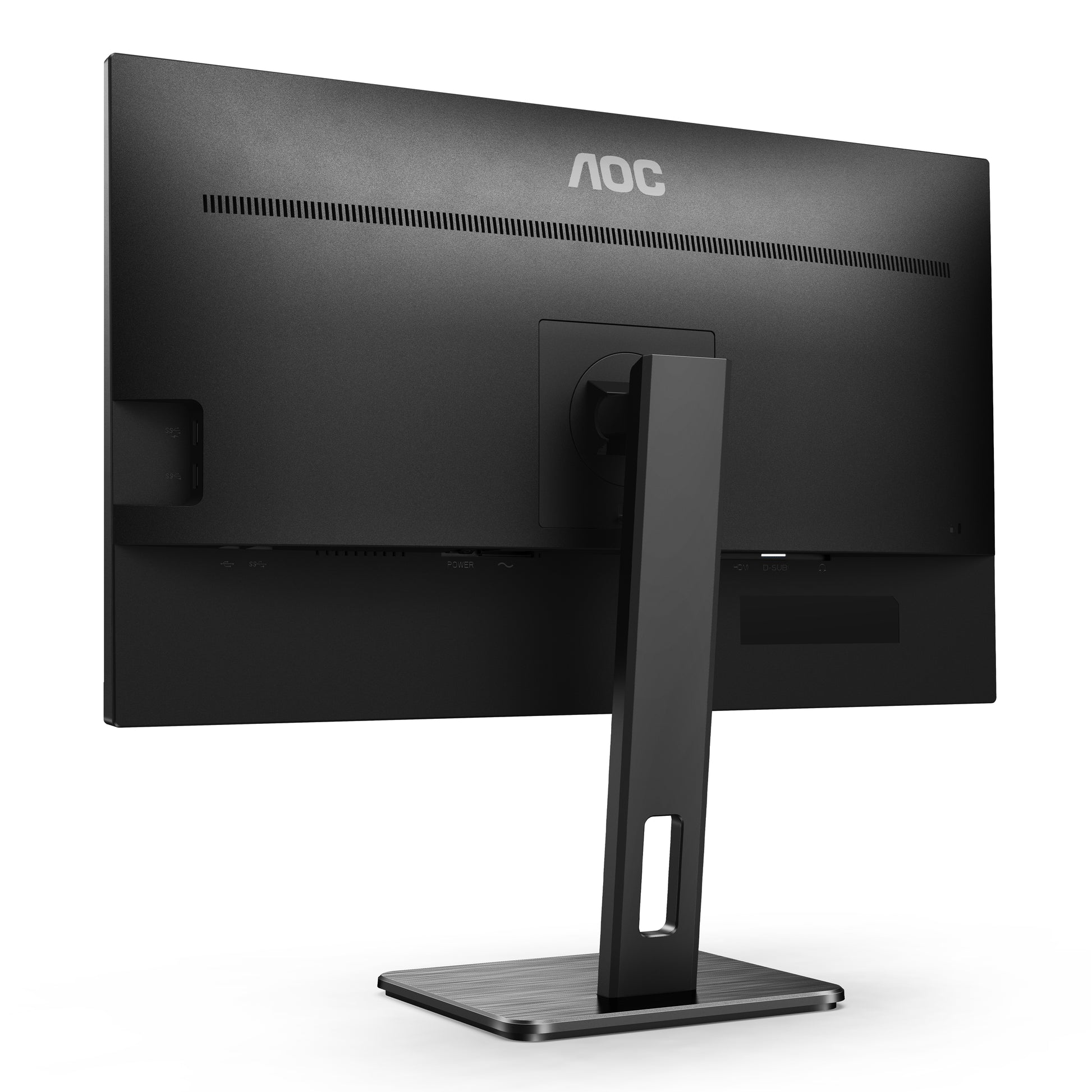 AOC U27P2 – Monitor, 27", 3840 × 2160 (UHD 4K), IPS, 60 Hz, 350 cd/m², VESA 100 × 100, Schwarz