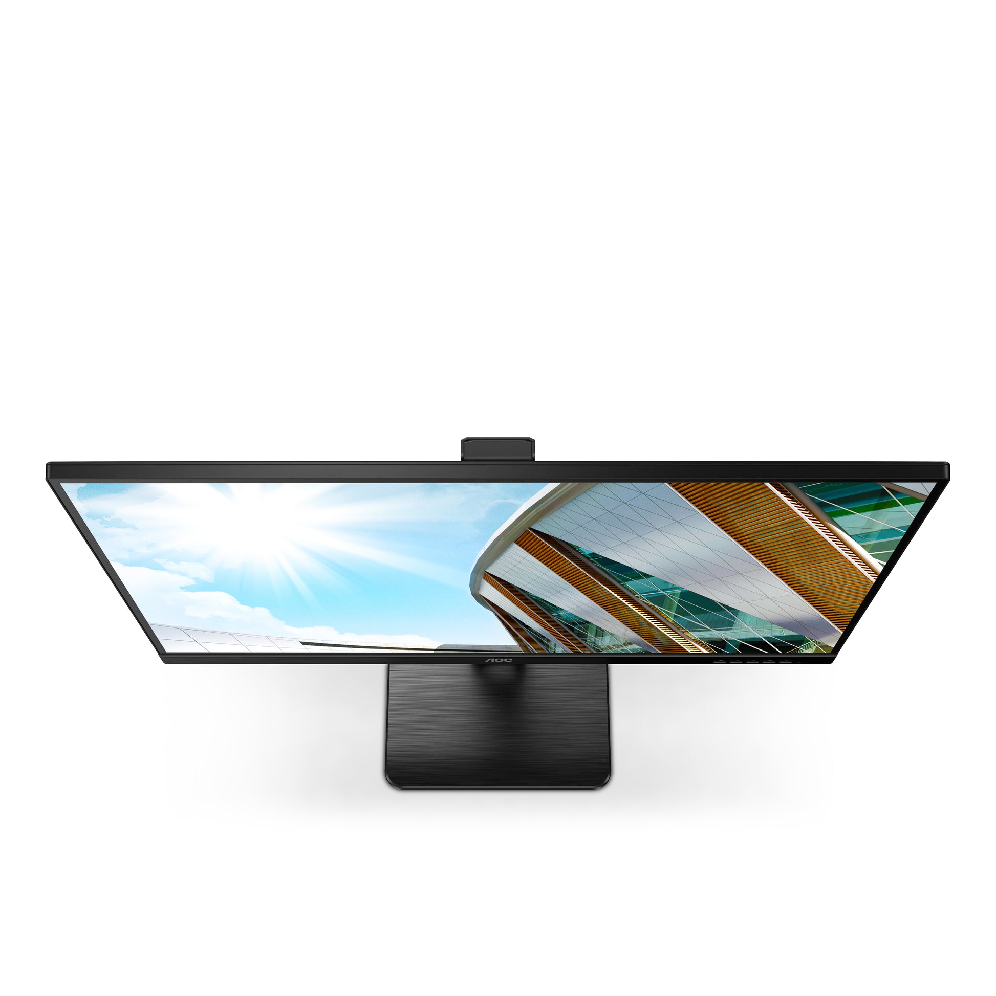 AOC U27P2 – Monitor, 27", 3840 × 2160 (UHD 4K), IPS, 60 Hz, 350 cd/m², VESA 100 × 100, Schwarz
